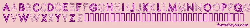 SPIKCS   Font – Purple Fonts on Pink Background