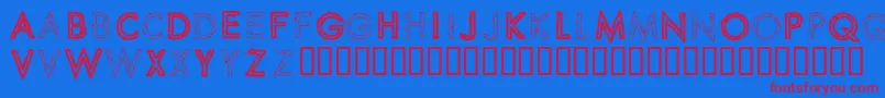 SPIKCS   Font – Red Fonts on Blue Background