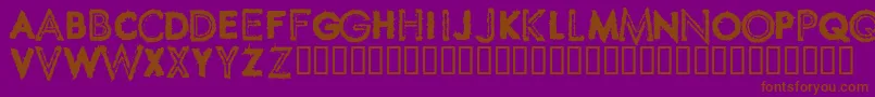 SPIKCSW  Font – Brown Fonts on Purple Background