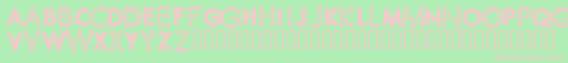 SPIKCSW  Font – Pink Fonts on Green Background