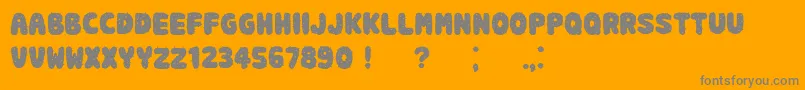 SpikyBook Font – Gray Fonts on Orange Background