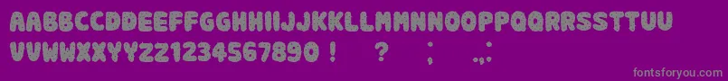 SpikyBook Font – Gray Fonts on Purple Background