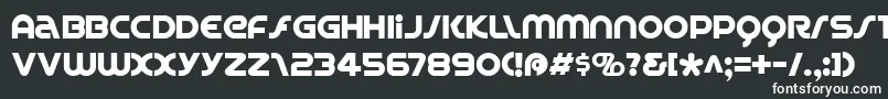 フォントSPINC    – 黒い背景に白い文字