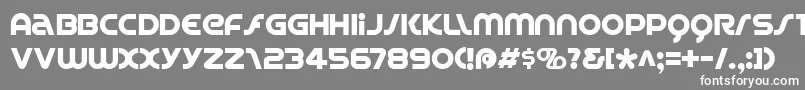 フォントSPINC    – 灰色の背景に白い文字