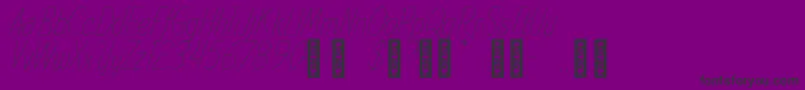 SpindleRefined Regular Font – Black Fonts on Purple Background