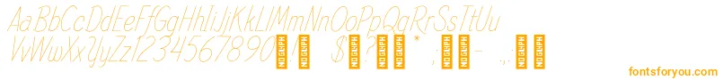 SpindleRefined Regular Font – Orange Fonts on White Background