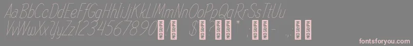 SpindleRefined Regular Font – Pink Fonts on Gray Background