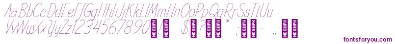 SpindleRefined Regular Font – Purple Fonts on White Background