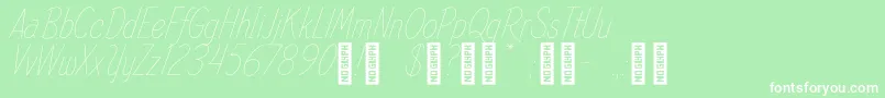 SpindleRefined Regular Font – White Fonts on Green Background