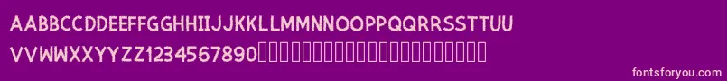 Spine Font – Pink Fonts on Purple Background