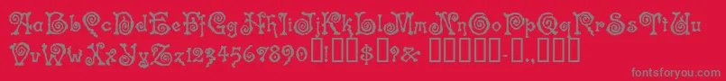 SPINSTEE Font – Gray Fonts on Red Background