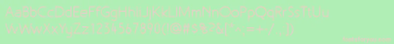 MalvernLf Font – Pink Fonts on Green Background