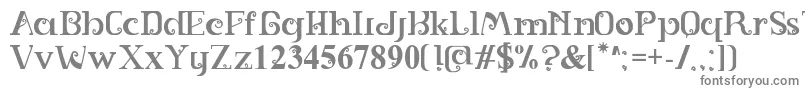 SPIRAL Font – Gray Fonts on White Background