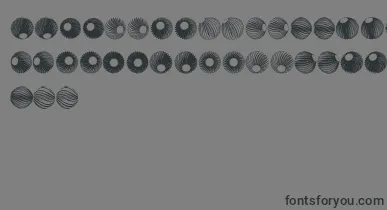SpiralObject3D font – Black Fonts On Gray Background