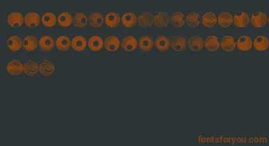 SpiralObject3D font – Brown Fonts On Black Background