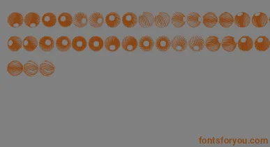 SpiralObject3D font – Brown Fonts On Gray Background