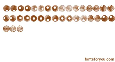 SpiralObject3D font – Brown Fonts On White Background