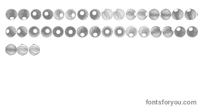 SpiralObject3D font – Gray Fonts On White Background
