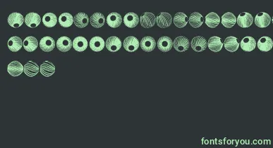 SpiralObject3D font – Green Fonts On Black Background