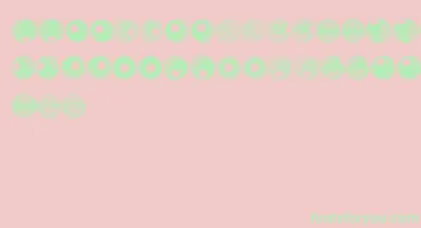 SpiralObject3D font – Green Fonts On Pink Background
