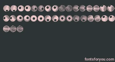 SpiralObject3D font – Pink Fonts On Black Background
