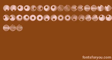 SpiralObject3D font – Pink Fonts On Brown Background