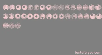 SpiralObject3D font – Pink Fonts On Gray Background