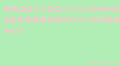 SpiralObject3D font – Pink Fonts On Green Background