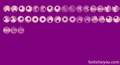 SpiralObject3D font – Pink Fonts On Purple Background