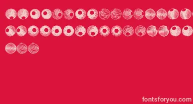 SpiralObject3D font – Pink Fonts On Red Background
