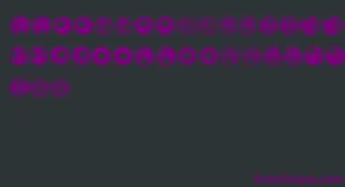 SpiralObject3D font – Purple Fonts On Black Background