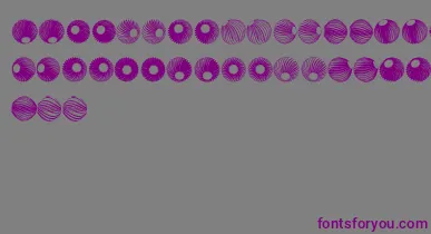 SpiralObject3D font – Purple Fonts On Gray Background