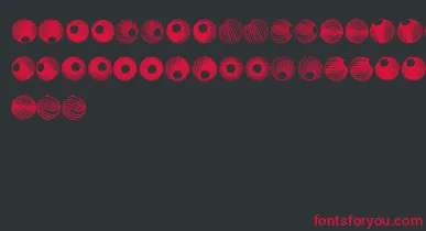 SpiralObject3D font – Red Fonts On Black Background