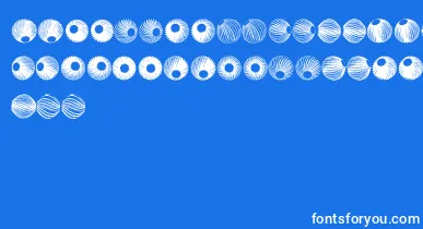 SpiralObject3D font – White Fonts On Blue Background