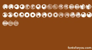 SpiralObject3D font – White Fonts On Brown Background