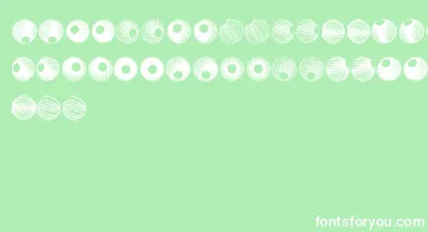 SpiralObject3D font – White Fonts On Green Background