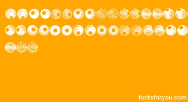 SpiralObject3D font – White Fonts On Orange Background