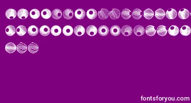 SpiralObject3D font – White Fonts On Purple Background