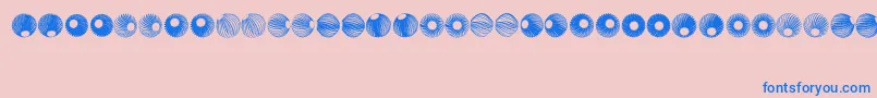 SpiralObject3D Font – Blue Fonts on Pink Background