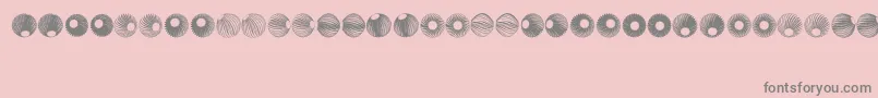 SpiralObject3D Font – Gray Fonts on Pink Background