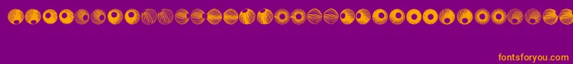 SpiralObject3D Font – Orange Fonts on Purple Background