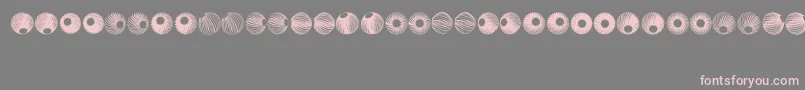 SpiralObject3D Font – Pink Fonts on Gray Background