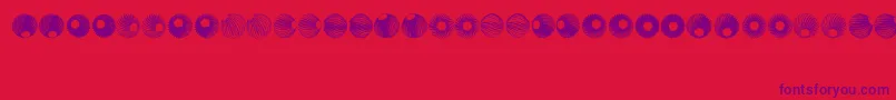 Шрифт SpiralObject3D – фиолетовые шрифты на красном фоне