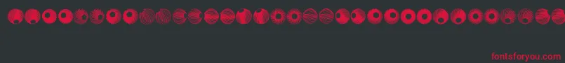 SpiralObject3D Font – Red Fonts on Black Background