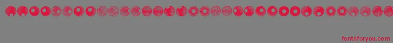SpiralObject3D Font – Red Fonts on Gray Background
