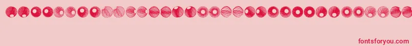 SpiralObject3D Font – Red Fonts on Pink Background