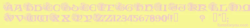 SPIRI    Font – Pink Fonts on Yellow Background