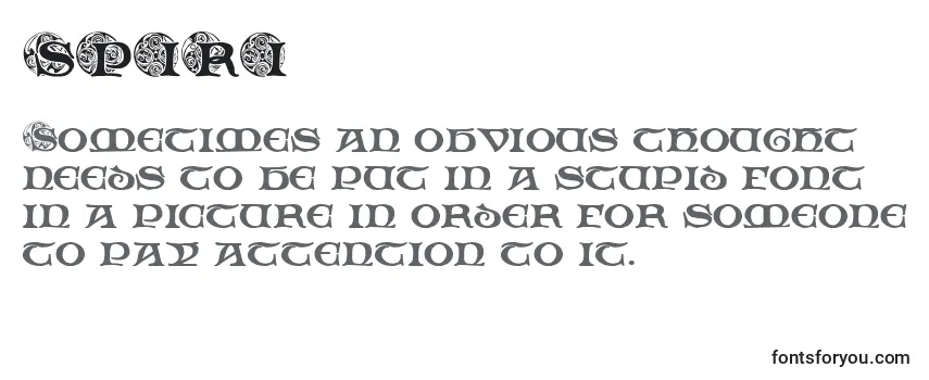 Шрифт SPIRI    (141654)
