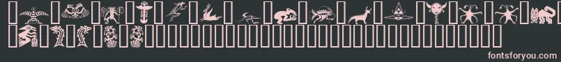 SPIRITS Font – Pink Fonts on Black Background