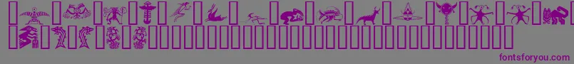 SPIRITS Font – Purple Fonts on Gray Background